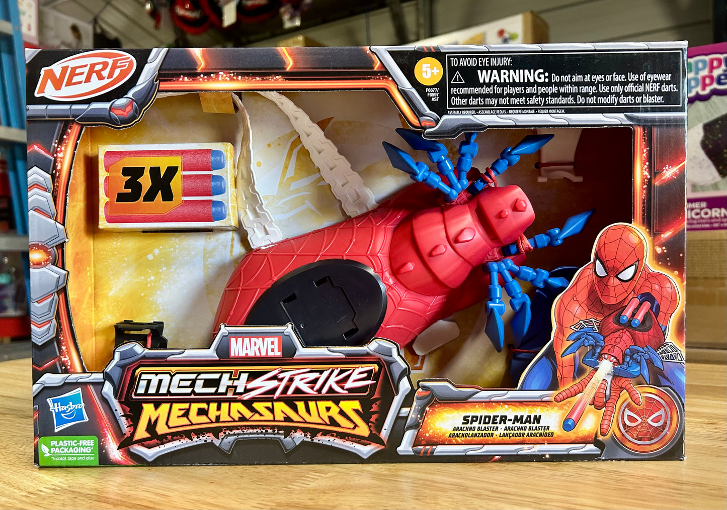 Marvel: Mech Strike Mechasaurs Spider-Man Arachno Nerf Toy Blaster 20648