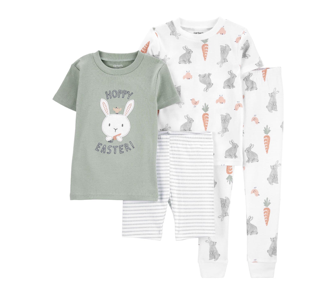 Carter's Child of Mine Toddler Unisex Easter Pajama Set, 4-Piece