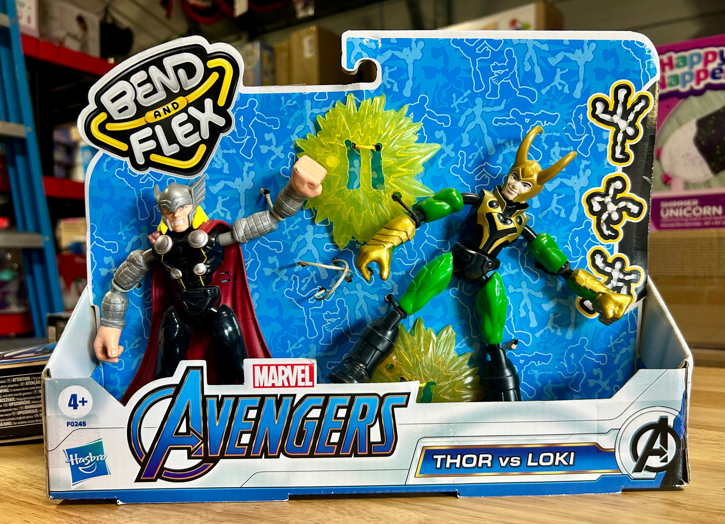 Marvel Avengers Bend and Flex Thor Vs. Loki, 6 Inch Scale Action Figures 792047D