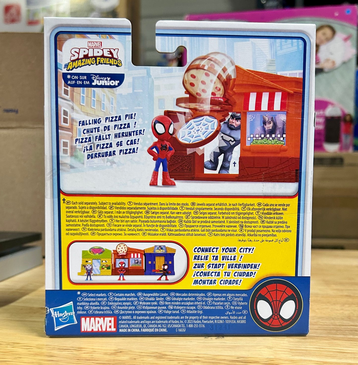 Marvel Spidey and His Amazing Friends City Blocks Spidey Pizza Parlor Kids Playset 139153
