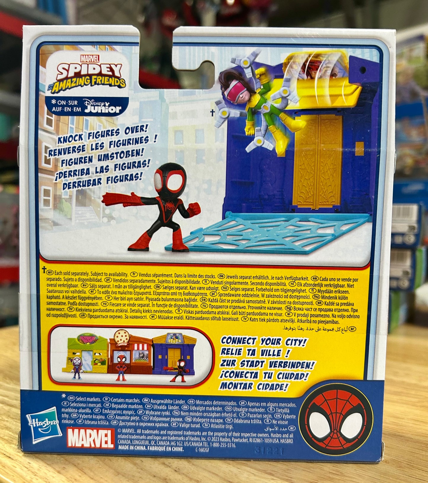Marvel Spidey and His Amazing Friends City Blocks, Miles Morales: Spider-Man City Bank Kids Playset 139177