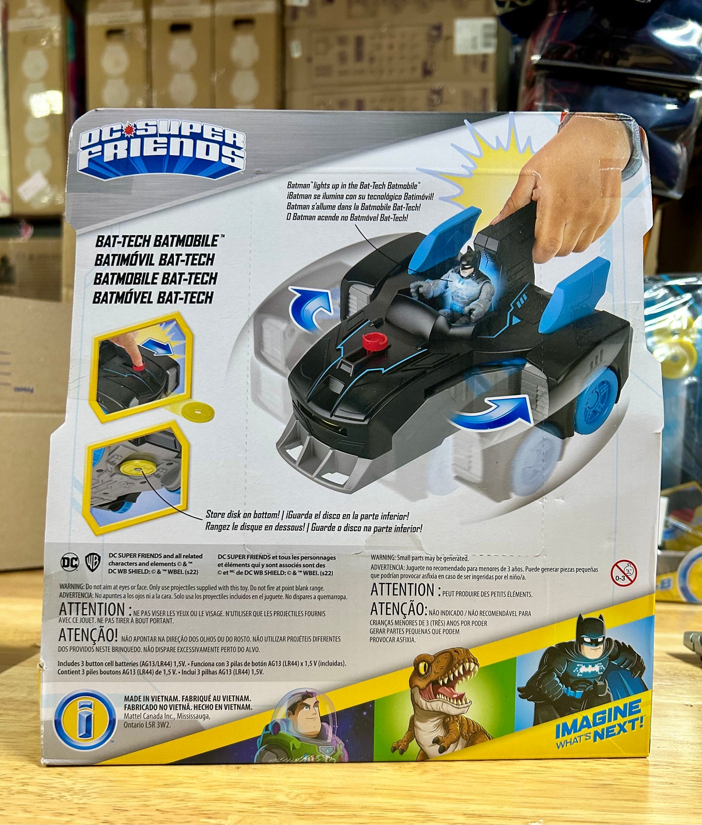 Imaginext DC Super Friends Bat-Tech Batmobile Transforming Vehicle & Light-Up Batman Figure 94655