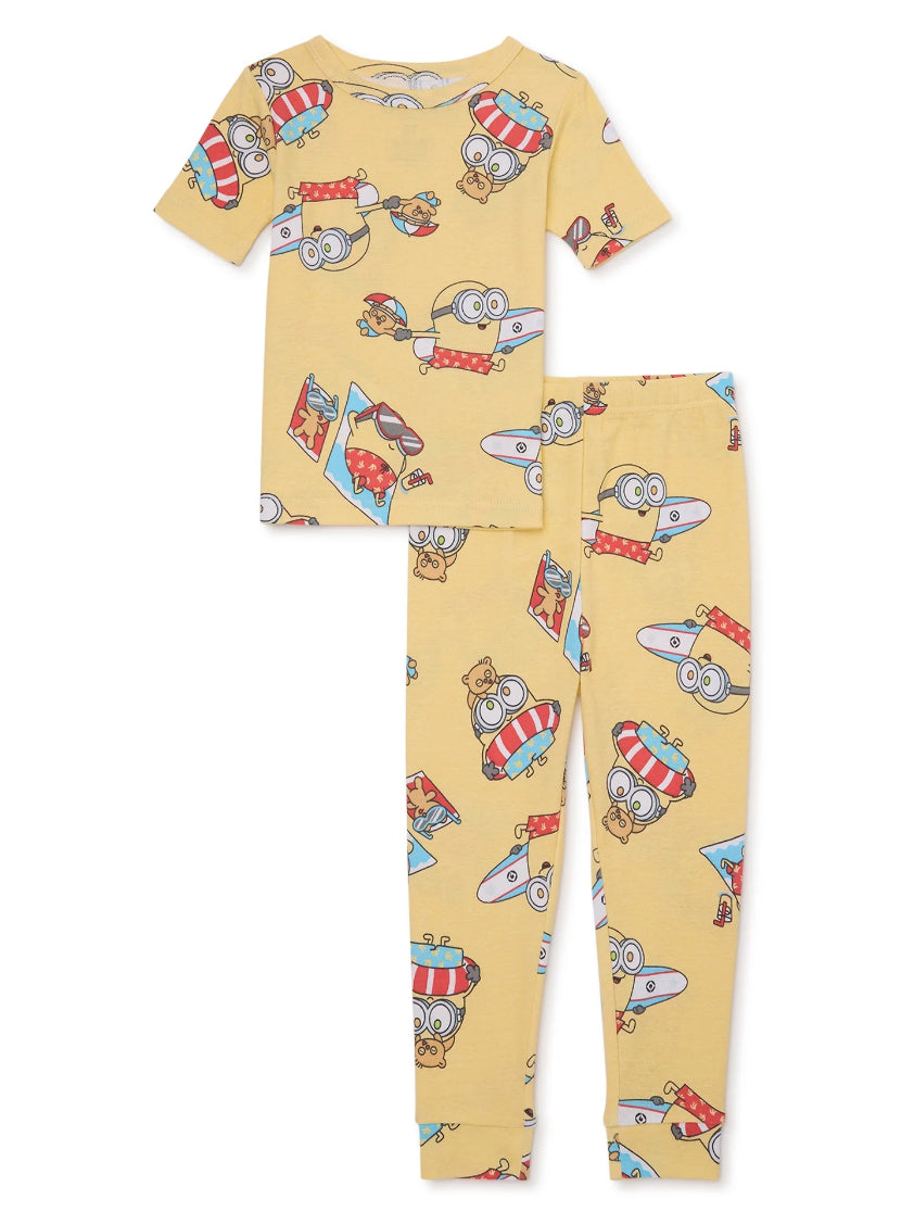Minions Summer Toddler Pajama Set, 2-Piece