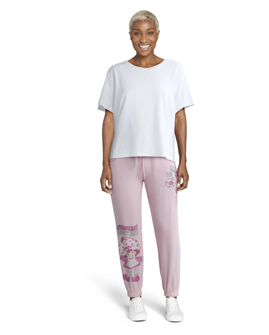 Strawberry Shortcake Women’s Graphic Jogger Pants, 29" Inseam