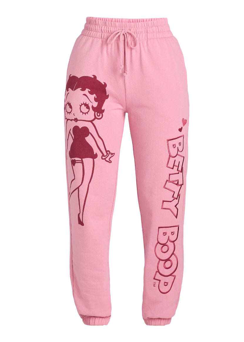 Betty Boop Women's Graphic Joggers, 29" Inseam
