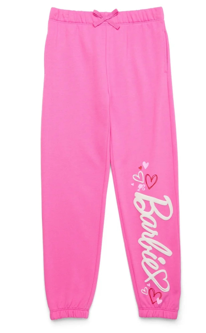 Barbie Hearts Girls Valentine's Day Jogger Pants