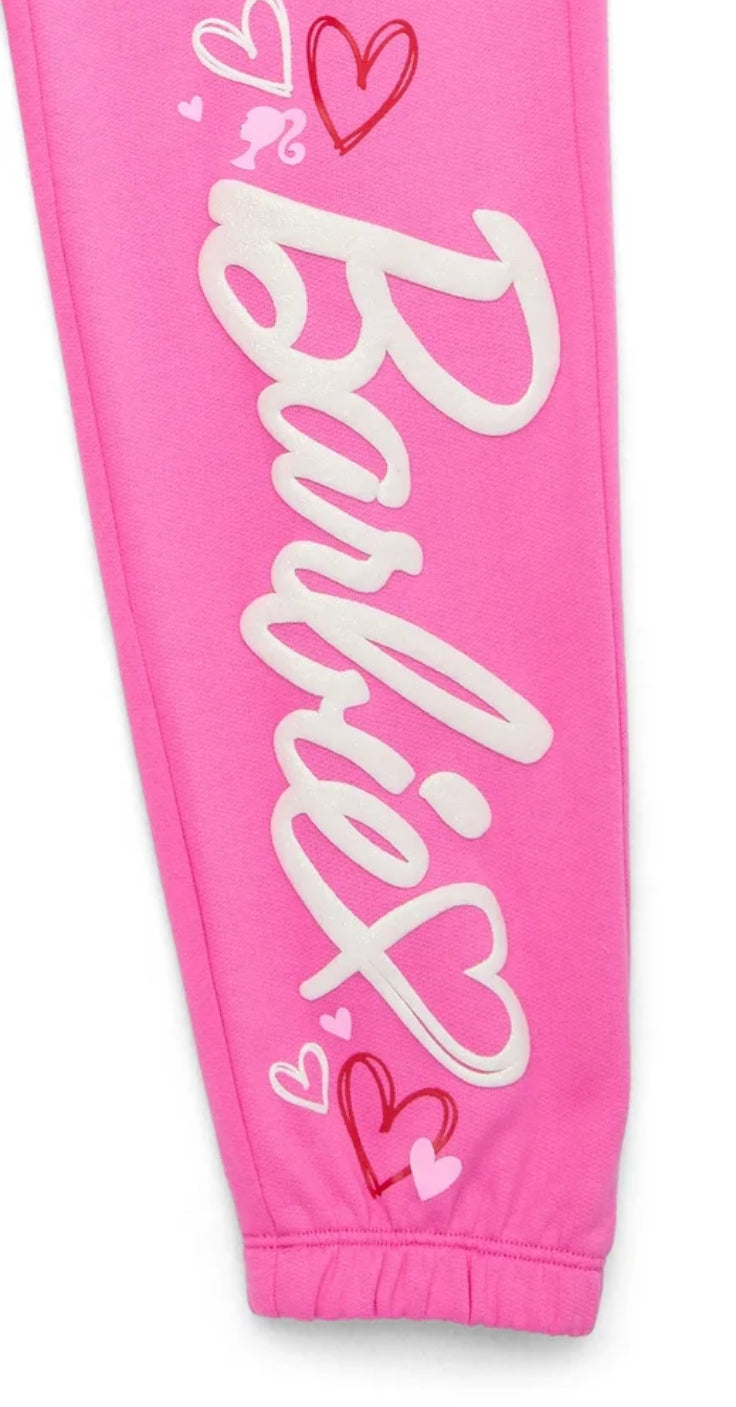 Barbie Hearts Girls Valentine's Day Jogger Pants