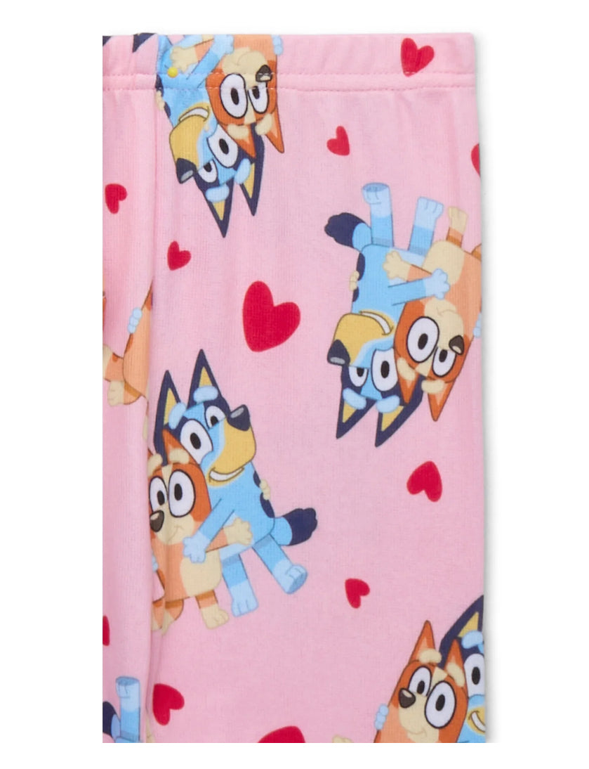 Bluey Toddler Unisex Valentine's Day Pajama Set, 2-Piece