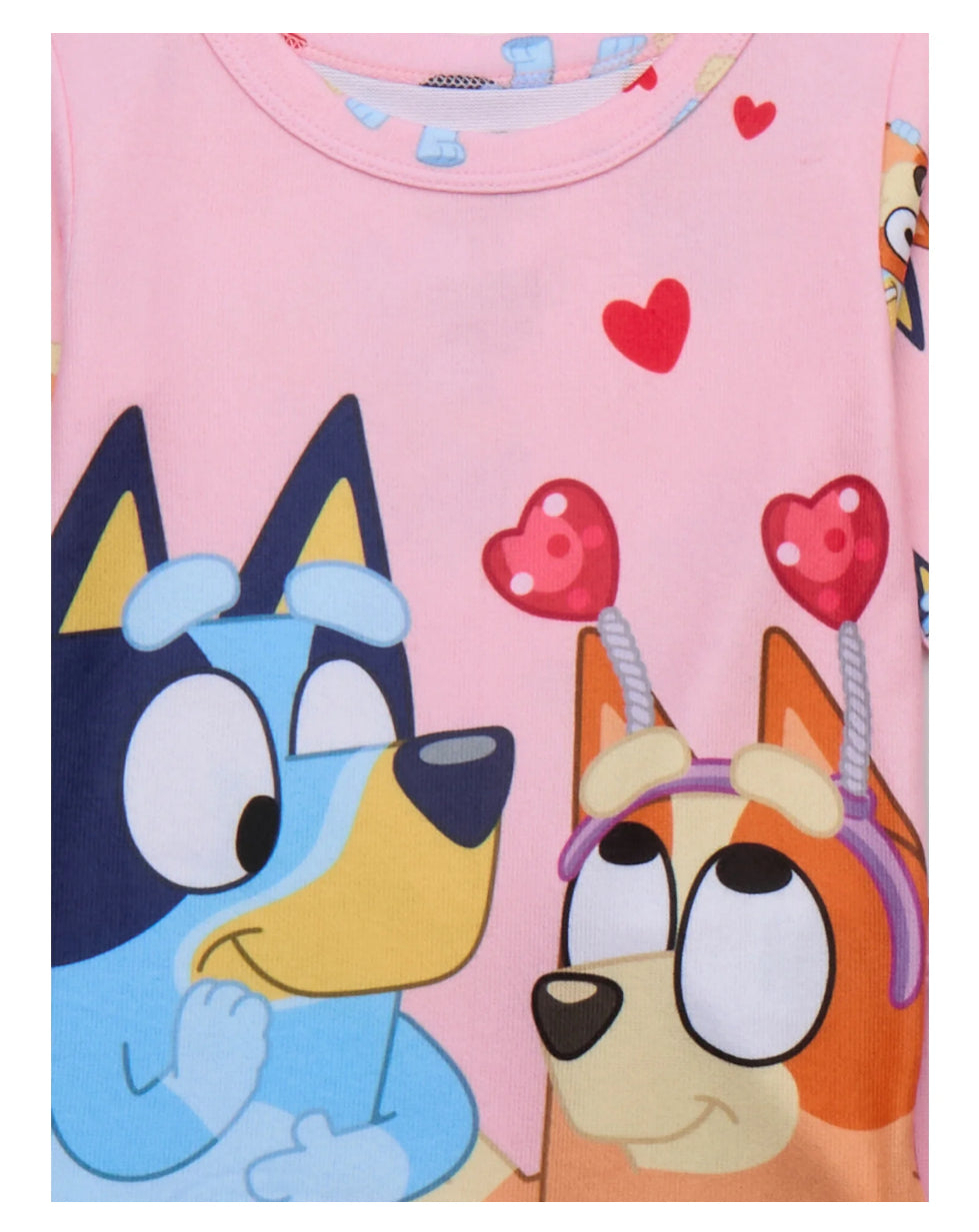 Bluey Toddler Unisex Valentine's Day Pajama Set, 2-Piece