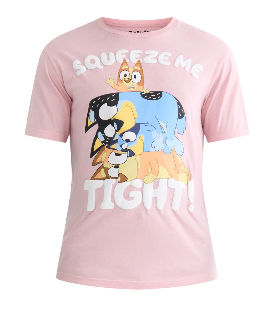 Bluey Men's Valentine's Day Squeeze Me Tight Graphic Tee