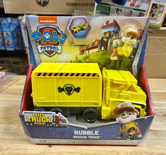 PAW Patrol, Big Truck Pup’s Rubble Transforming Vehicle and Figure 43628