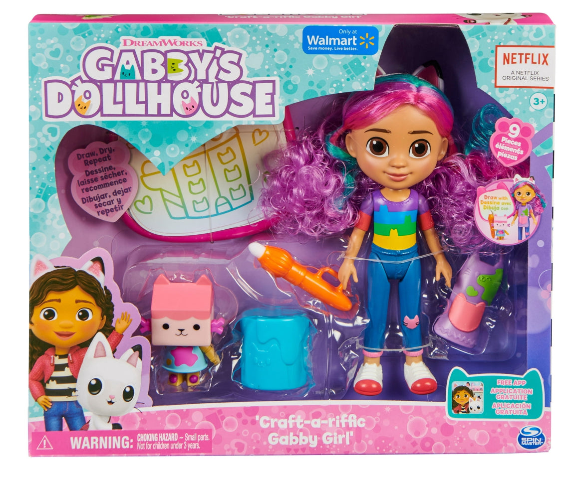 Gabby’s Dollhouse Rainbow Gabby Deluxe Craft Dolls 34835