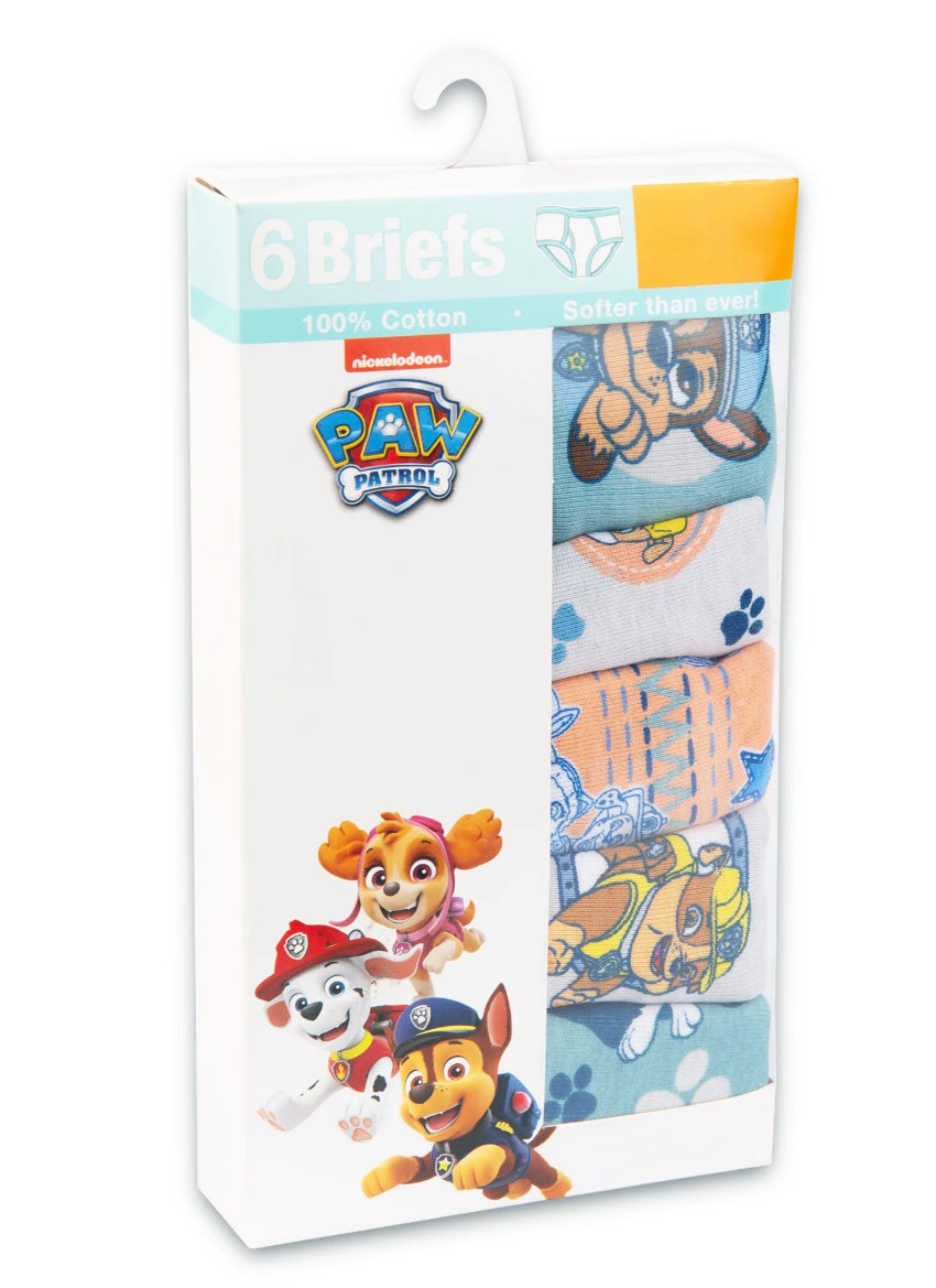 Paw Patrol Toddler Boy Briefs, 6 Pack