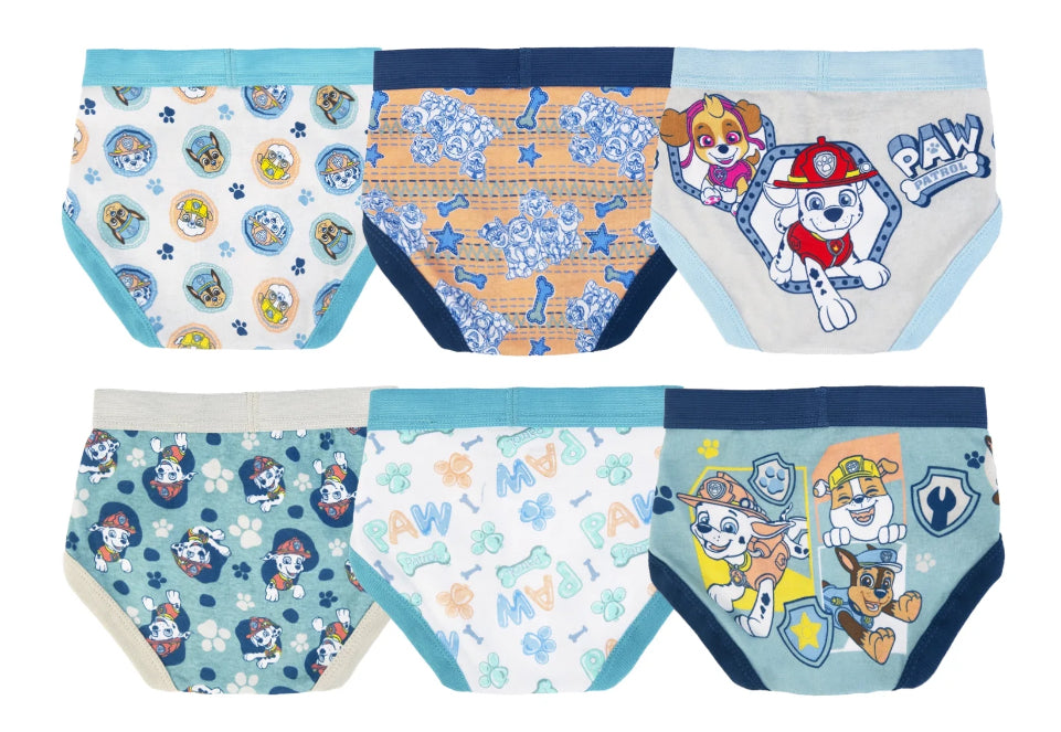 Paw Patrol Toddler Boy Briefs, 6 Pack