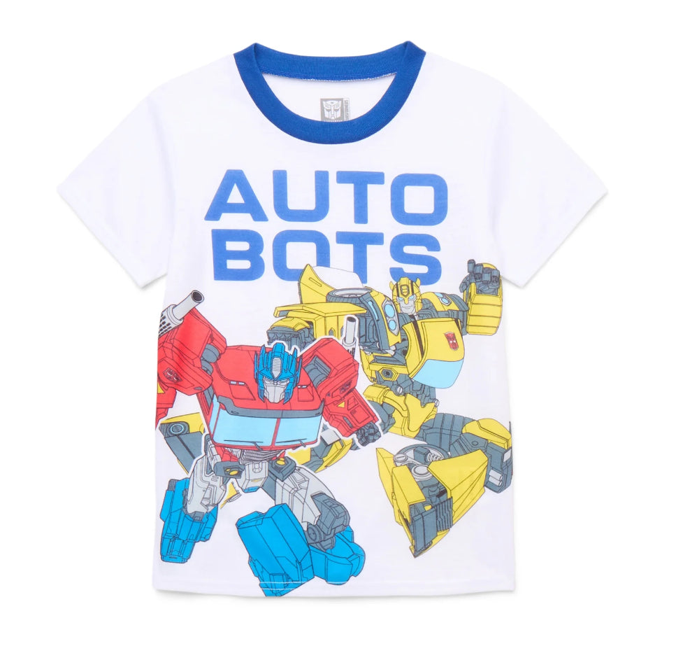 Transformers Boys' Tee and Shorts Pajama Set, 2-Piece