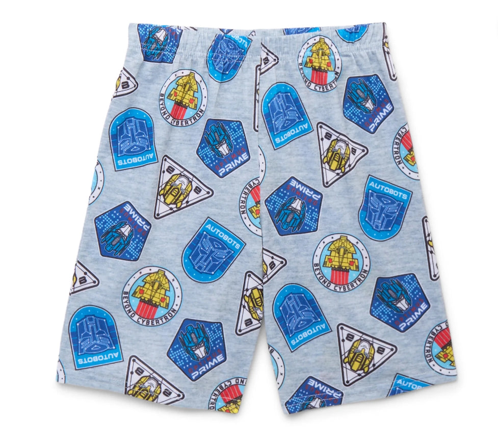 Transformers Boys' Tee and Shorts Pajama Set, 2-Piece