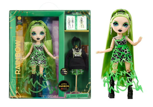 Rainbow High Fantastic Fashion Jade Hunter - Green 11” Fashion Doll 58736