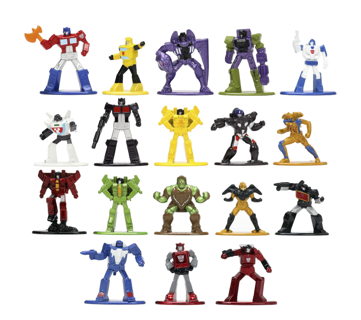 Transformers Nano MetalFigs 1.65" 18-Pack Series 2 Die-Cast Figures(Multi-color) 33784