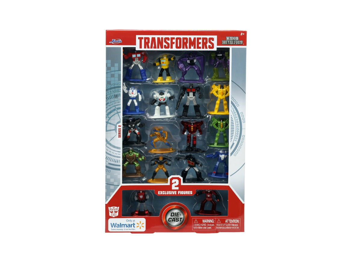 Transformers Nano MetalFigs 1.65" 18-Pack Series 2 Die-Cast Figures(Multi-color) 33784