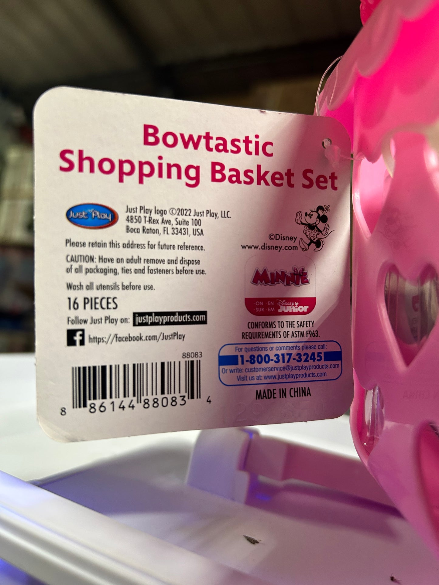 Disney Minnie Mouse Bowtastic Shopping Basket Set 88083