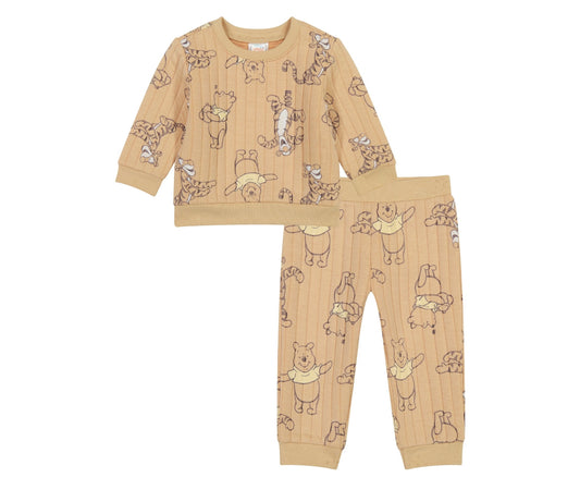 Winnie The Pooh Baby Boy Quilted Jogger Set