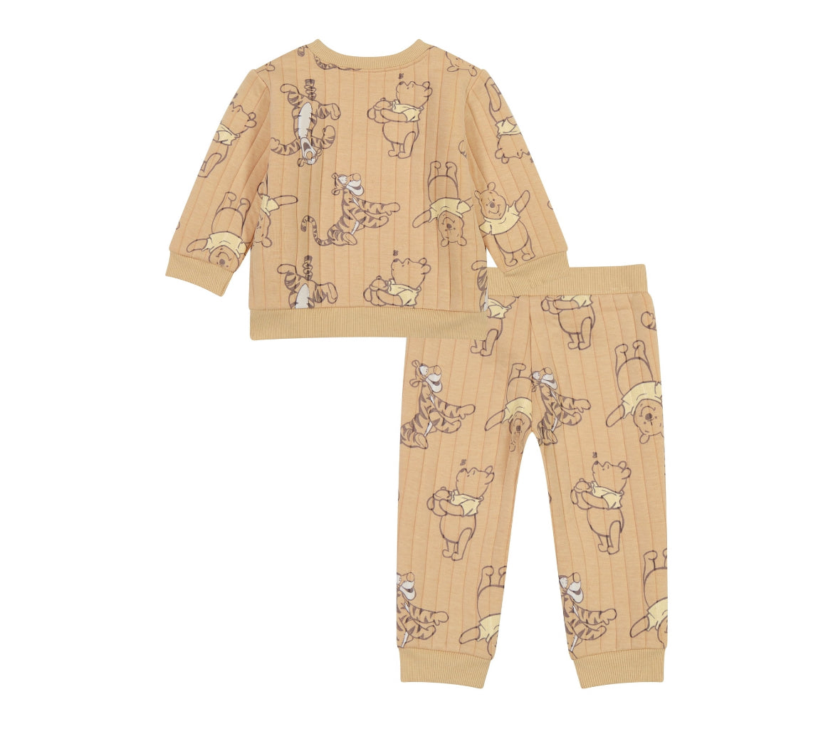 Winnie The Pooh Baby Boy Quilted Jogger Set