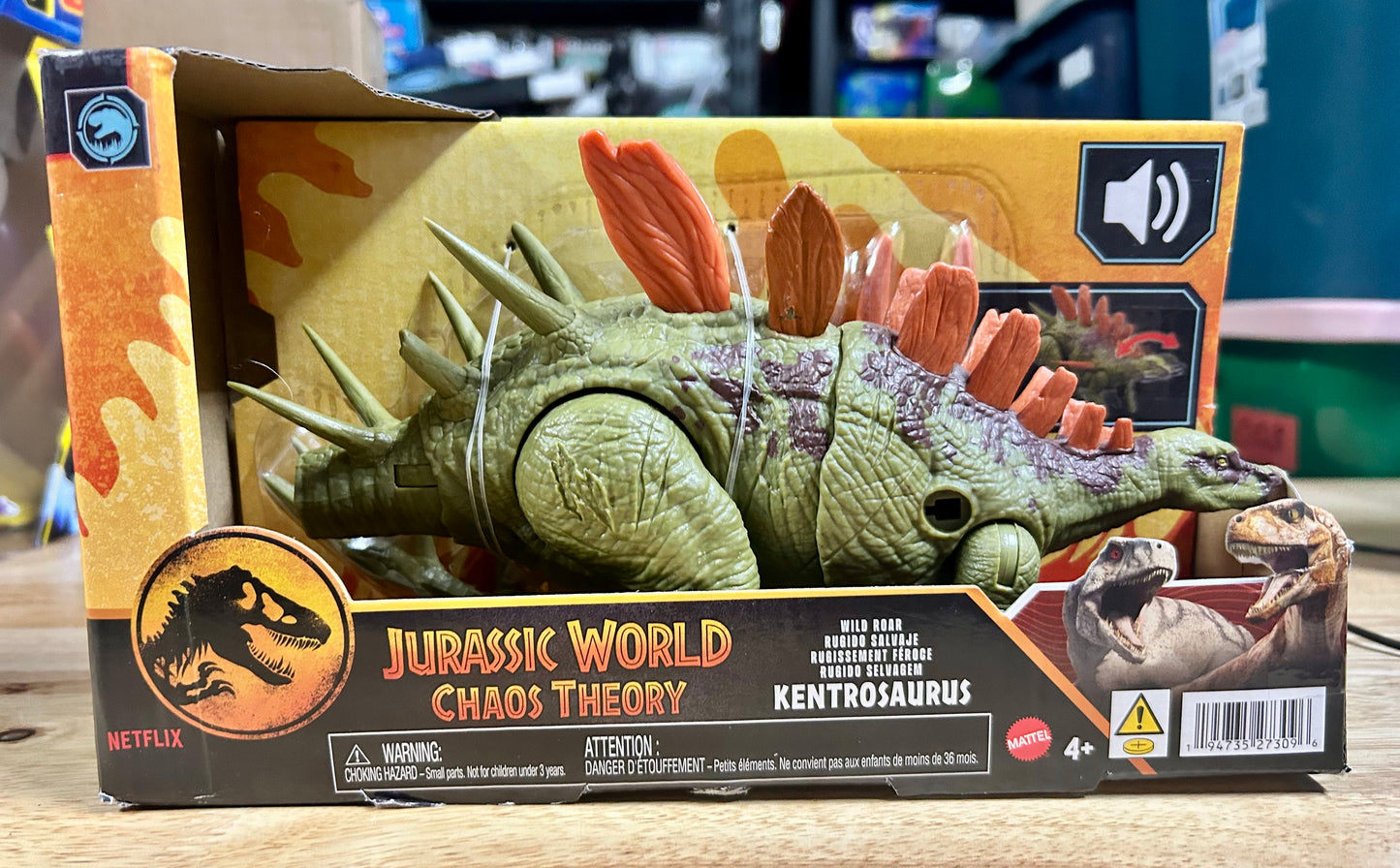 Jurassic World Chaos Theory Wild Roar Kentrosaurus Action Figure 27309