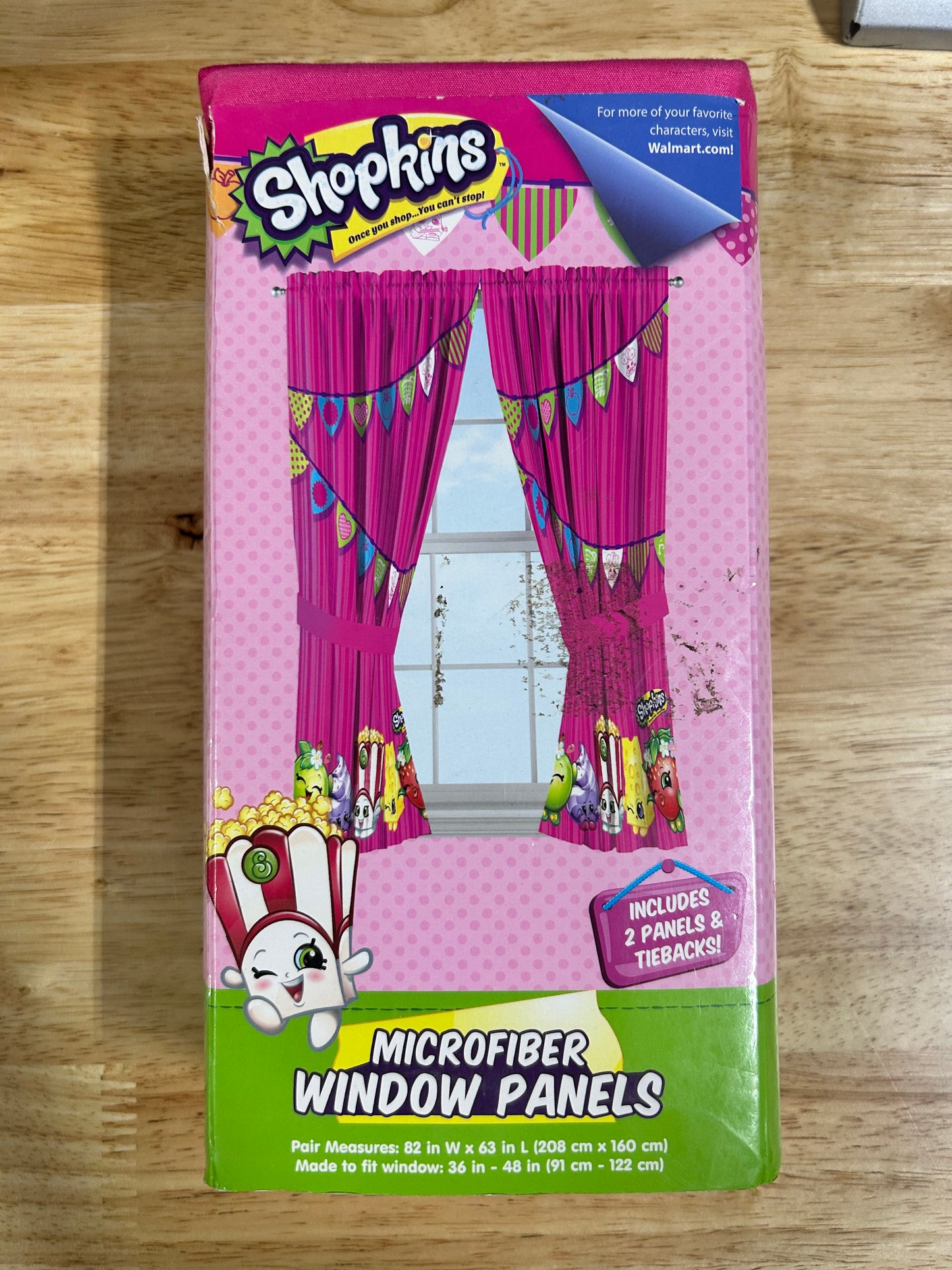 Shopkins Kids Bedroom Curtain Set 22645