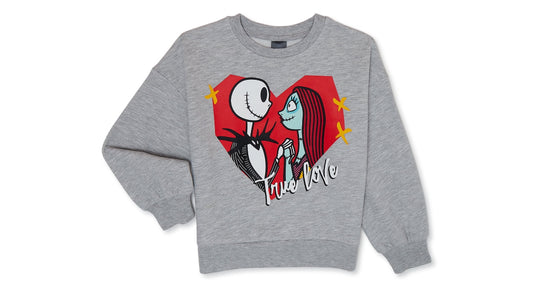 Nightmare Before Christmas Girls Long Sleeve Sweatshirt