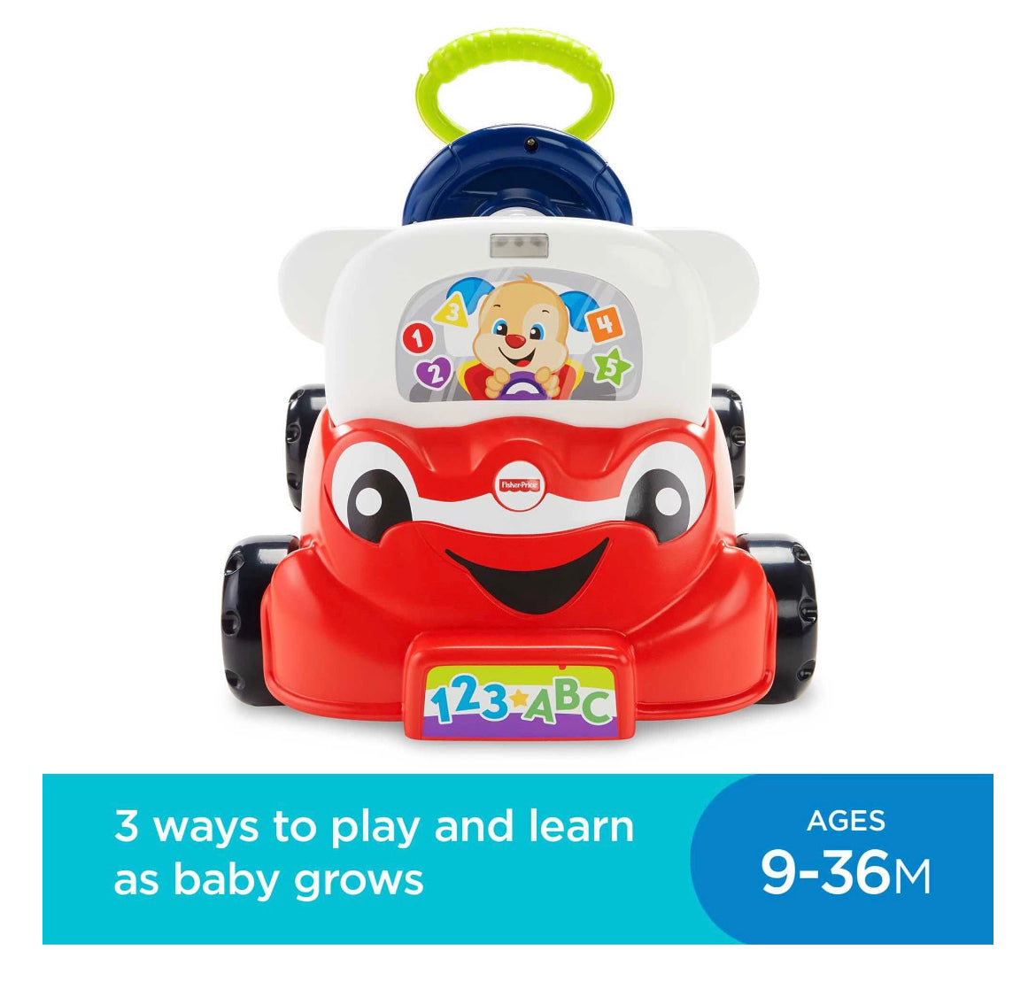 Fisher Price Laugh & Learn 3-in-1 Interactive Smart Car 60088