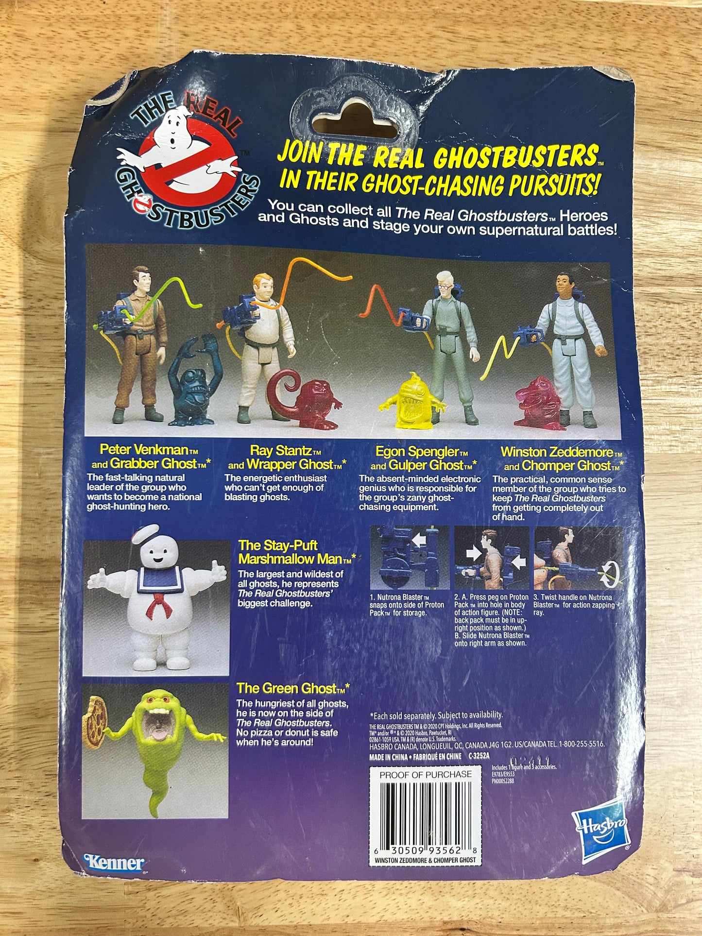 Ghostbusters Kenner Classics Winston ZeddeMore, Chomper Ghost 93562