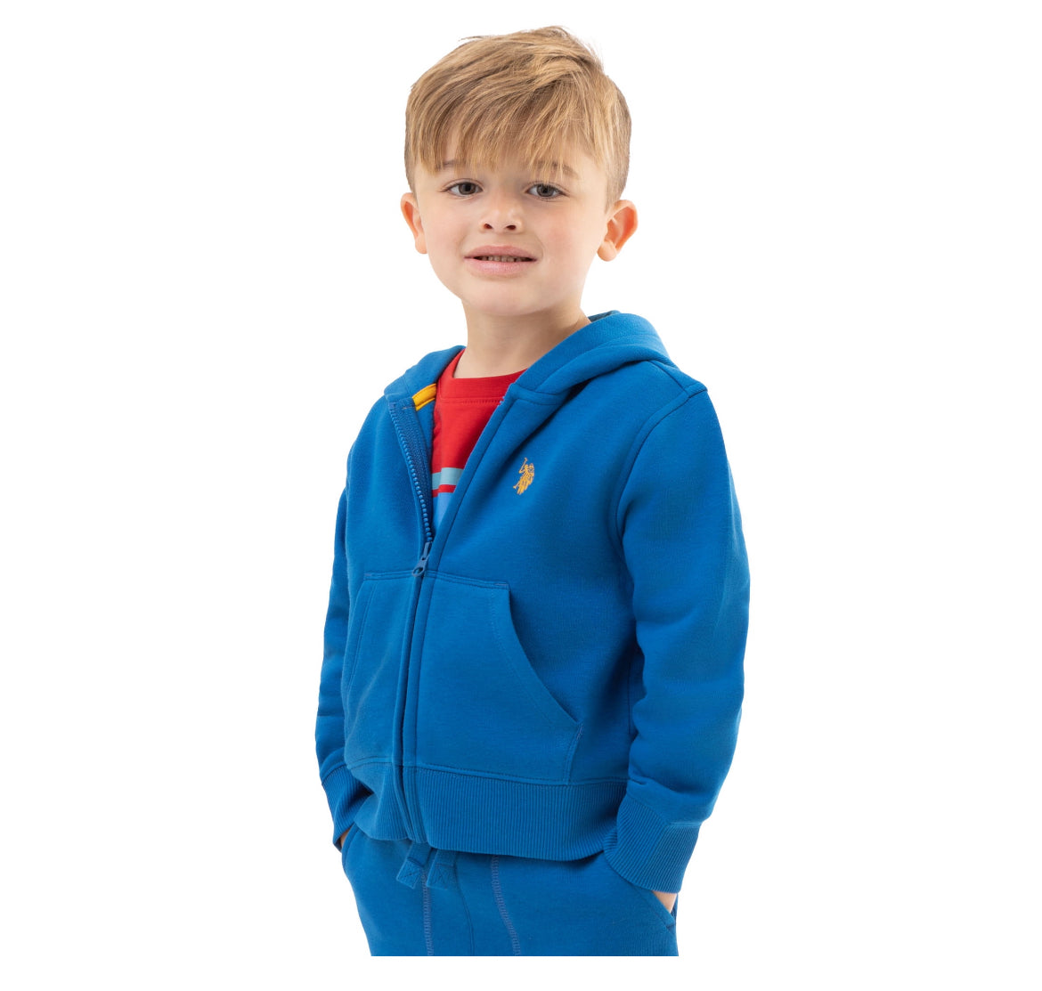 U.S. Polo Assn. Toddler Boy Zip Fleece Hoodie