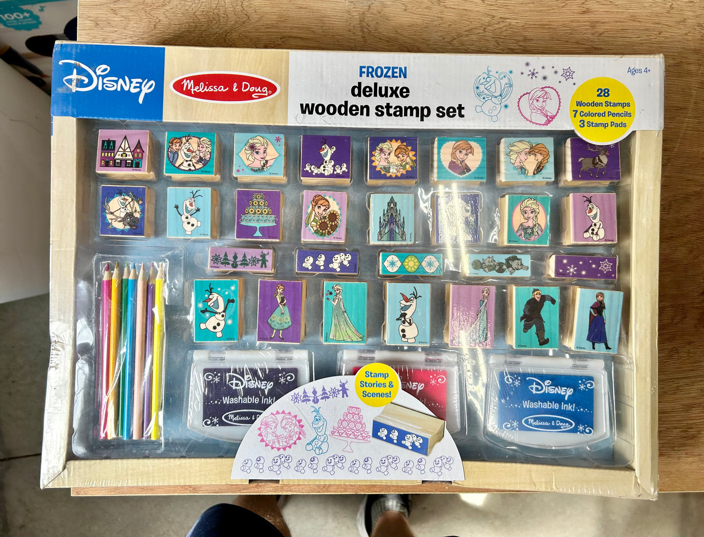Melissa & Doug Disney Frozen Deluxe Wooden Stamp Set 07479