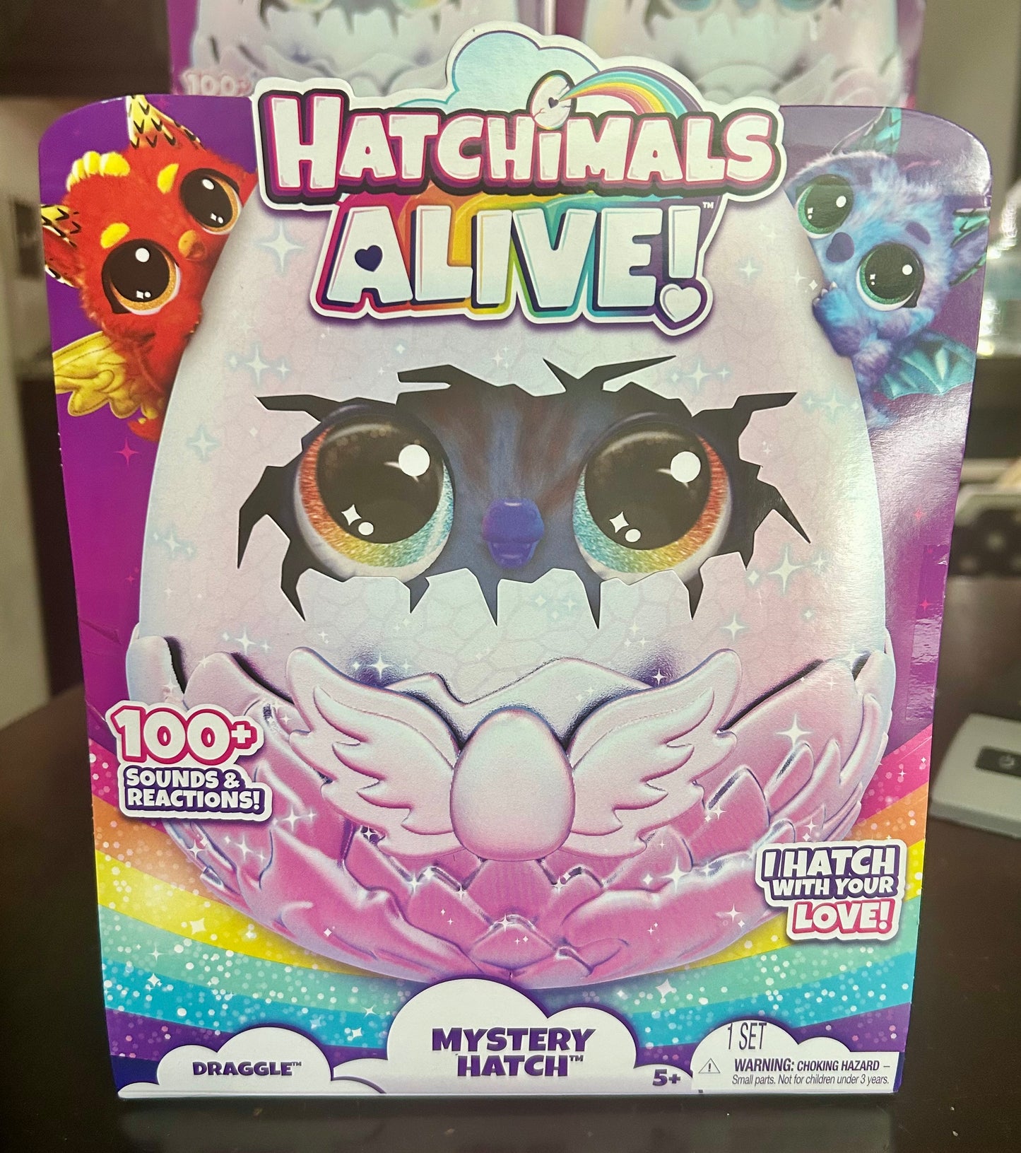Hatchimals Alive, Mystery Hatch 6.5-inch Draggle Electronic Pet with Mist, Lights & Sounds 04800