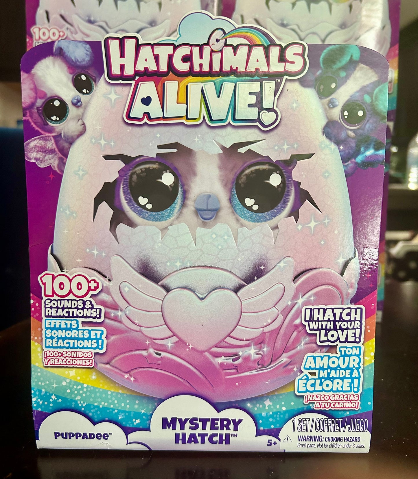 Hatchimals Alive, Mystery Hatch Exclusive 6.5-inch Puppadee Electronic Pet with Mist, Lights & Sounds 60196