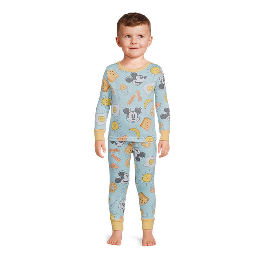 Disney Junior Mickey Character Snug Fit Pajamas Long Sleeve Pant Set