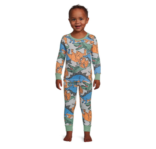Jurassic World Character Snug Fit Pajamas Long Sleeve Pant Set