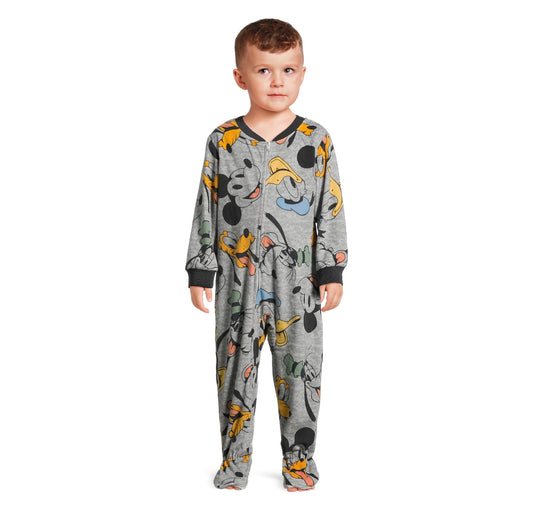 Disney Junior Mickey Mouse Toddler Boys One Piece Sleeper Pajamas