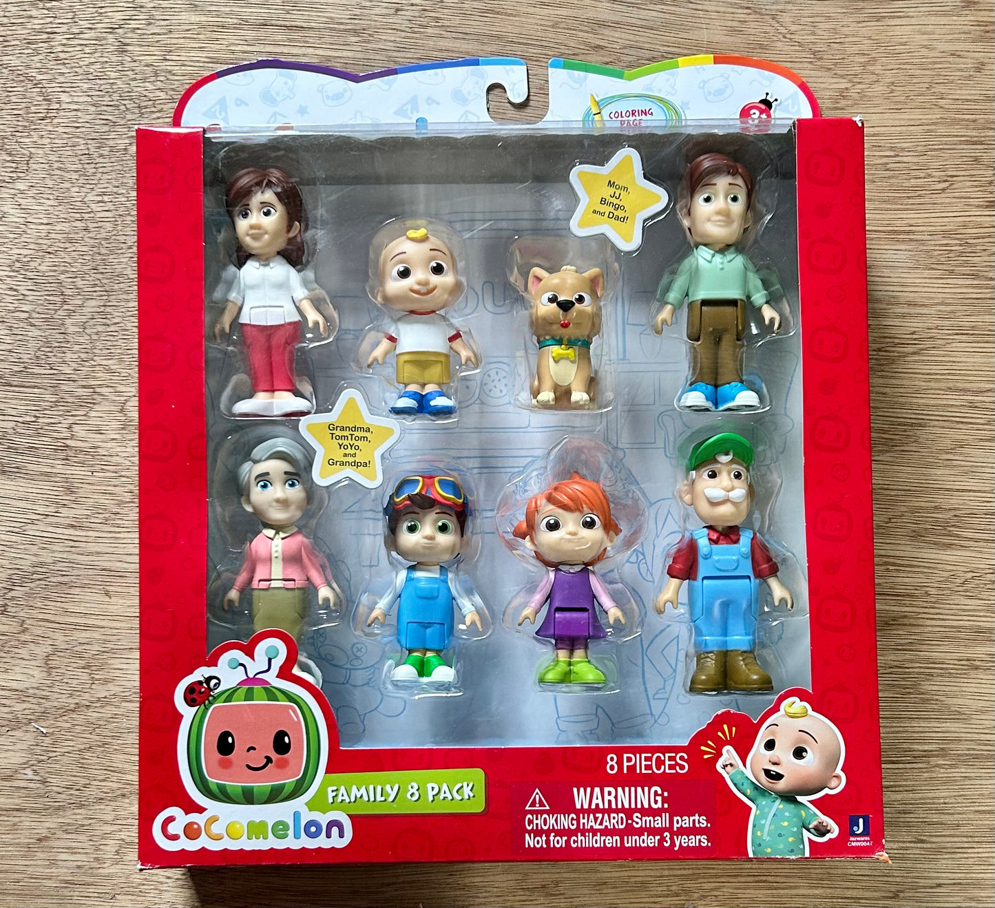 CoCoMelon Family 8-Pack 3” Figures