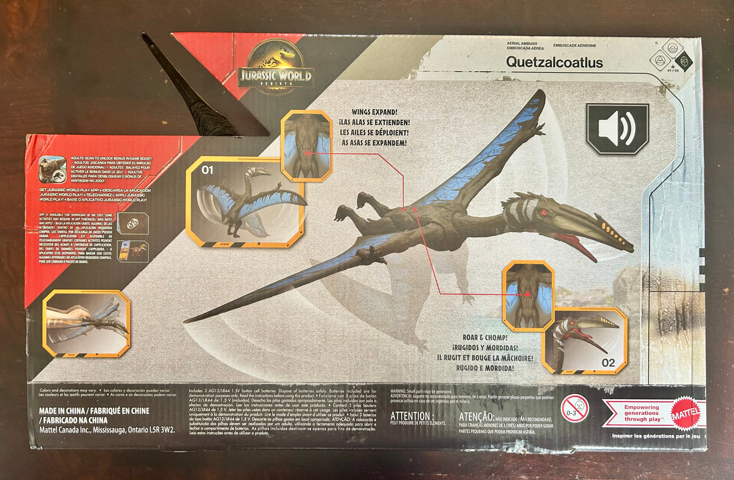 Jurassic World Rebirth Quetzalcoatlus Aerial Ambush Action Figure 27006