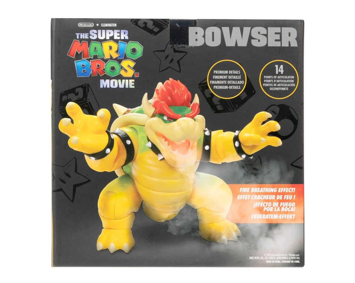 The Super Mario Bros. Movie 7” Feature Bowser Action Figure with Fire Breathing Effects 41720