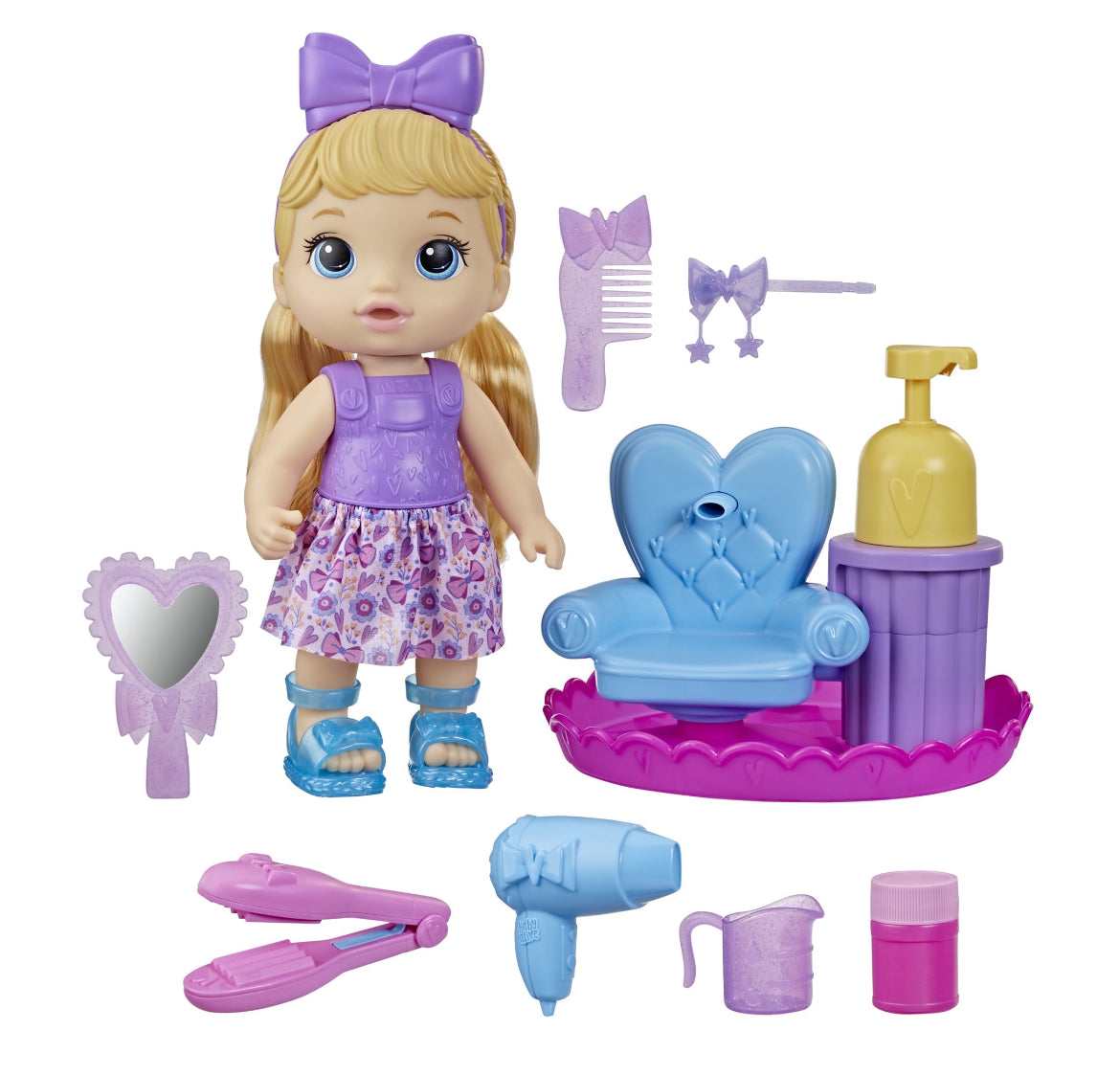 Baby Alive Sudsy Styling 14” Doll Blonde Hair 126896