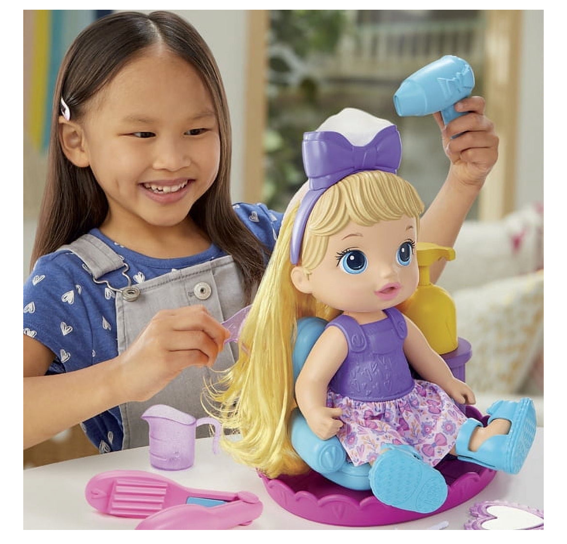Baby Alive Sudsy Styling 14” Doll Blonde Hair 126896