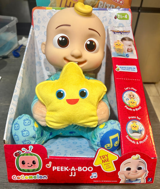 CoComelon Peek-A-Boo JJ Interactive Plush Figure 50589