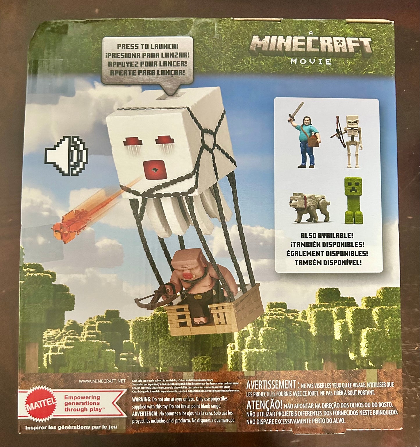 Minecraft Movie Blast Attack Ghast Action Figure Set 29253