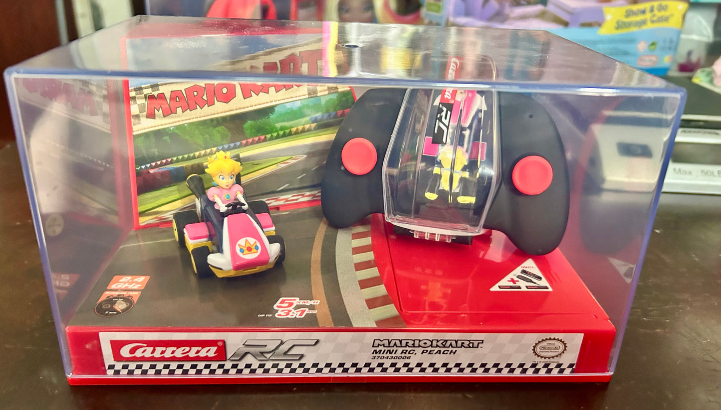 Carrera RC Nintendo Mario Kart Mini Radio Remote Control Toy Car - Peach 10534