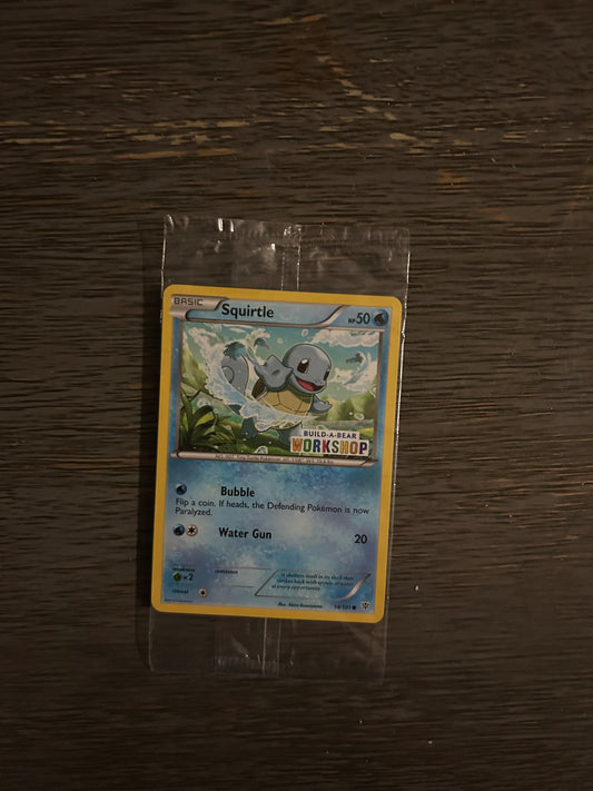 Pokémon Squirtle Build-A-Bear Workshop Promo Card – Sealed – NM