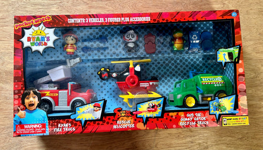 Ryan’s World 3-Vehicle Value Pack 31185