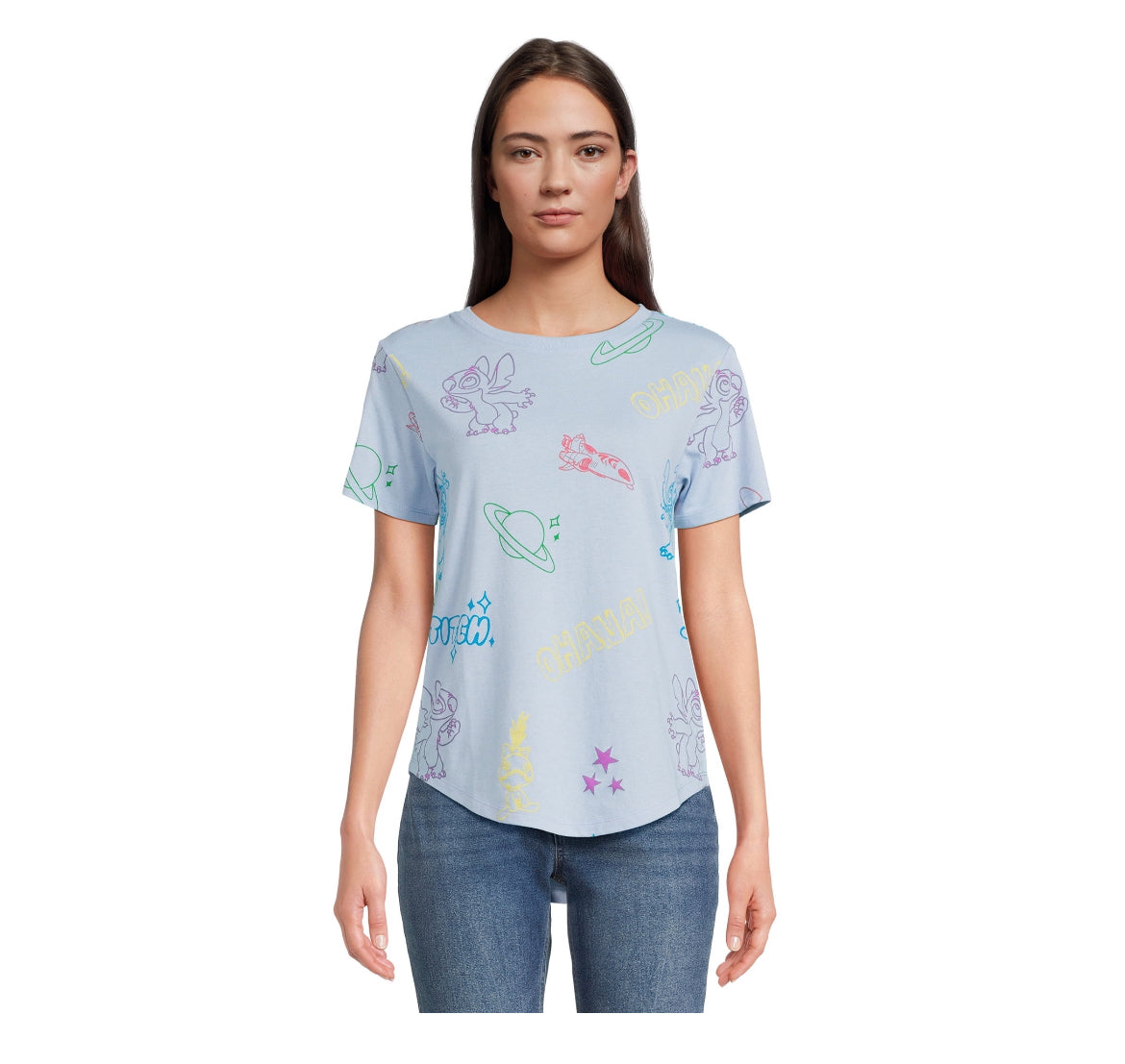 Stitch Women's Print Tee with Short Sleeves