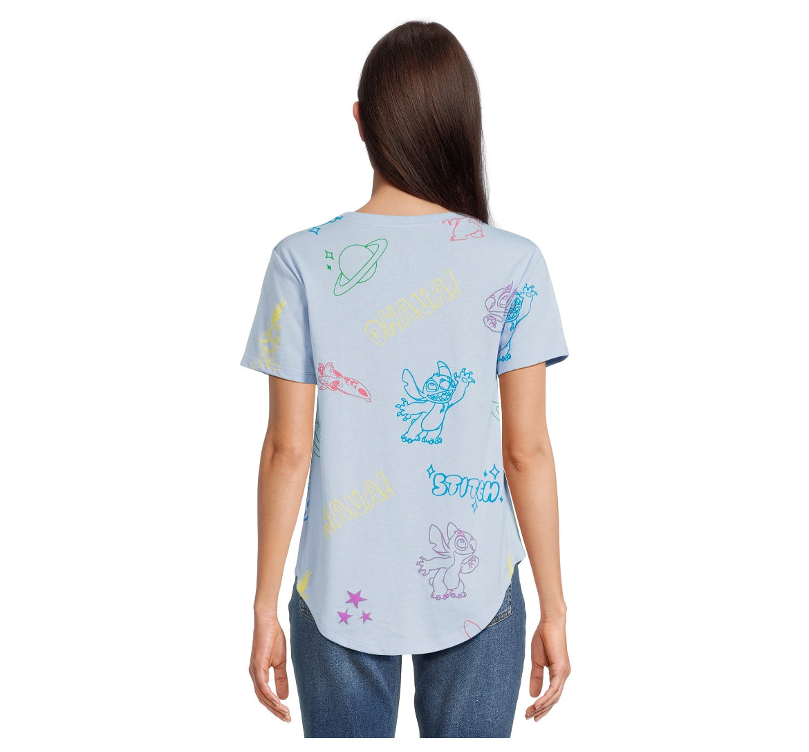 Stitch Women's Print Tee with Short Sleeves